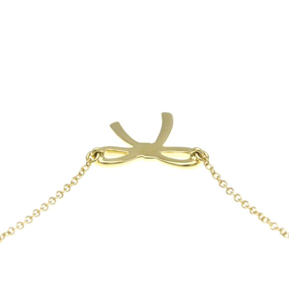 Tiffany Tiffany Bow Yellow Gold (18K) No Stone Men,Women Fashion Pendant Neck... - Picture 6 of 11